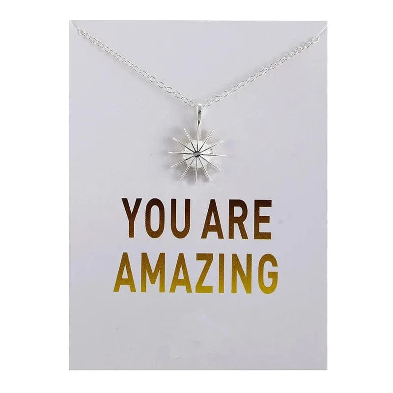 Korean Accomplish Magnificent Things Plated Gold Silver Pendant Necklace Chains Statement Necklace Women Jewelry
