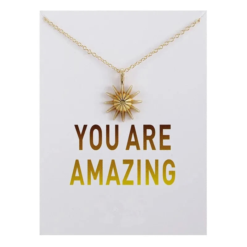 Korean Accomplish Magnificent Things Plated Gold Silver Pendant Necklace Chains Statement Necklace Women Jewelry
