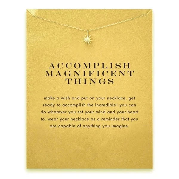 Korean Accomplish Magnificent Things Plated Gold Silver Pendant Necklace Chains Statement Necklace Women Jewelry