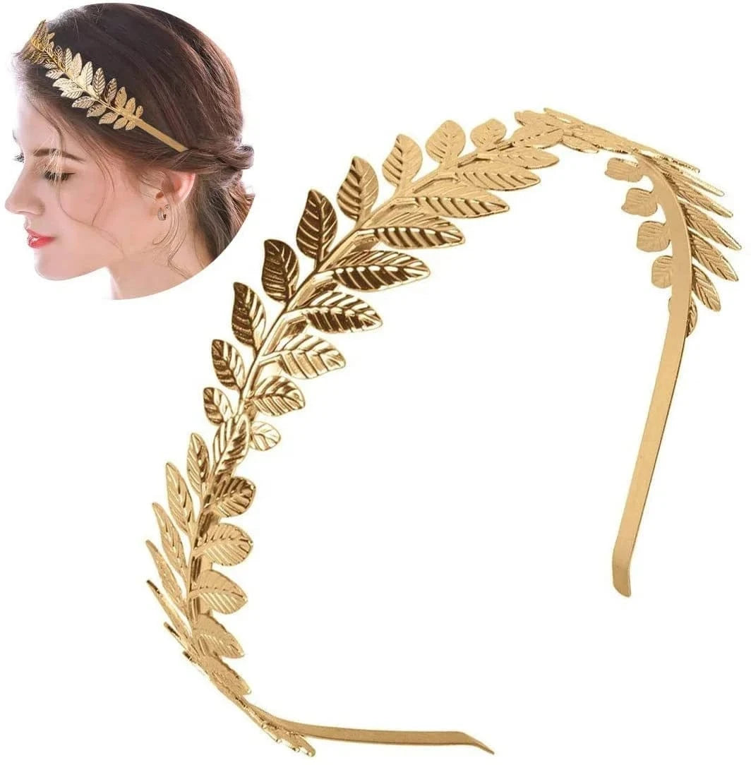 Korean handmade golden leaves bride hair accessories elegant headdress jewelry hairband Princess wedding tiaras hair decoration
