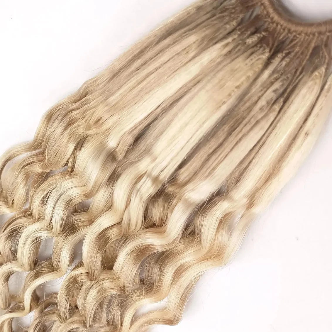 Korean knot feather no tip hair extension natural wave piano color Newest and most popular  virgin  hair full cuticle aligned