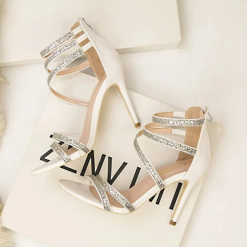 Korean Style Sexy Banquet Ladies Dress Shoes Women Peep-toe Hollow Out Sandals Summer Autumn Female High Heel Pumps