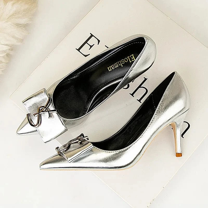 Korean Style Women Pointed-toe Shallow High Heels Sexy Banquet Ladies Dress Shoes Summer Autumn Sandals Female