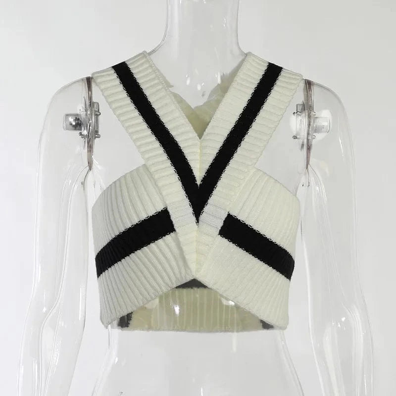 L / Apricot XS Navel woman tops fashionable halter casual women vest summer clothes sexy mini cute top with cotton