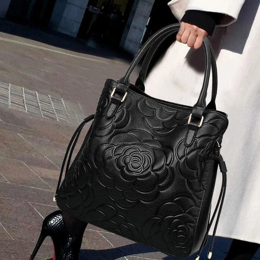 L / Black 2ndr Brand Wholesale Women Hand Bags Luxury Ladies Genuine Leather Handbags With Zipper Manufacturer