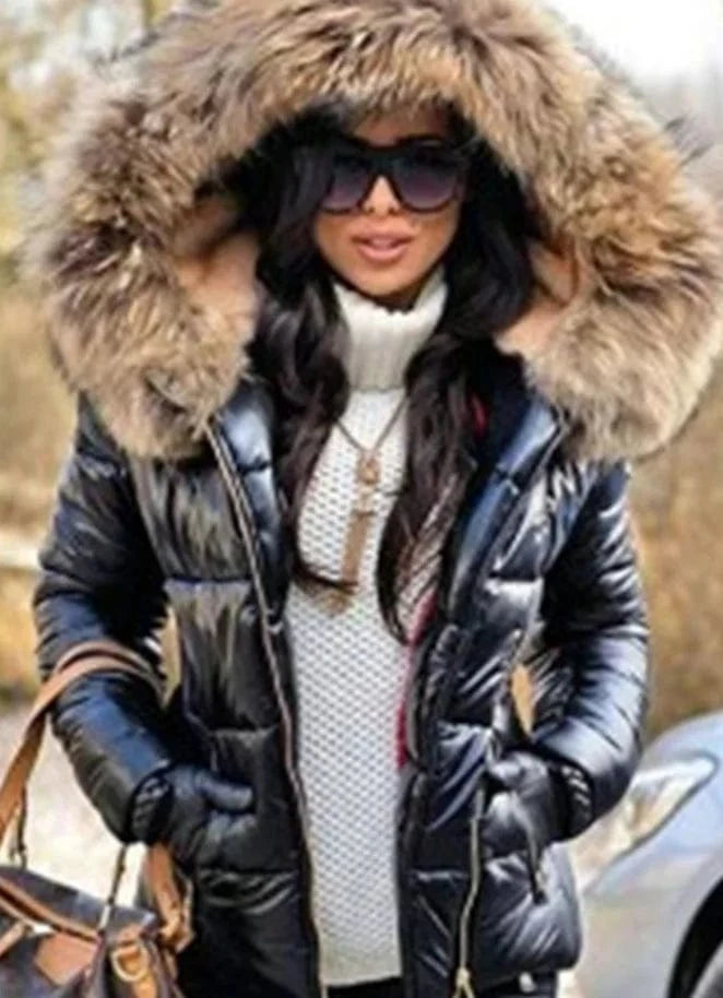 L / color1 Liu Ming New Trending High Quality Winter Women Clothes Warm Windproof Fur Down Jacket Hooded Parkas Coat