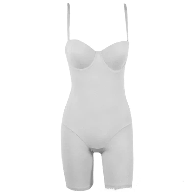 L / Gray 2024 Women Wholesale Underwire Sexy Seamless Bodysuits Spaghetti Steel ring bra bodysuit Rompers One Piece Jumpsuit Women