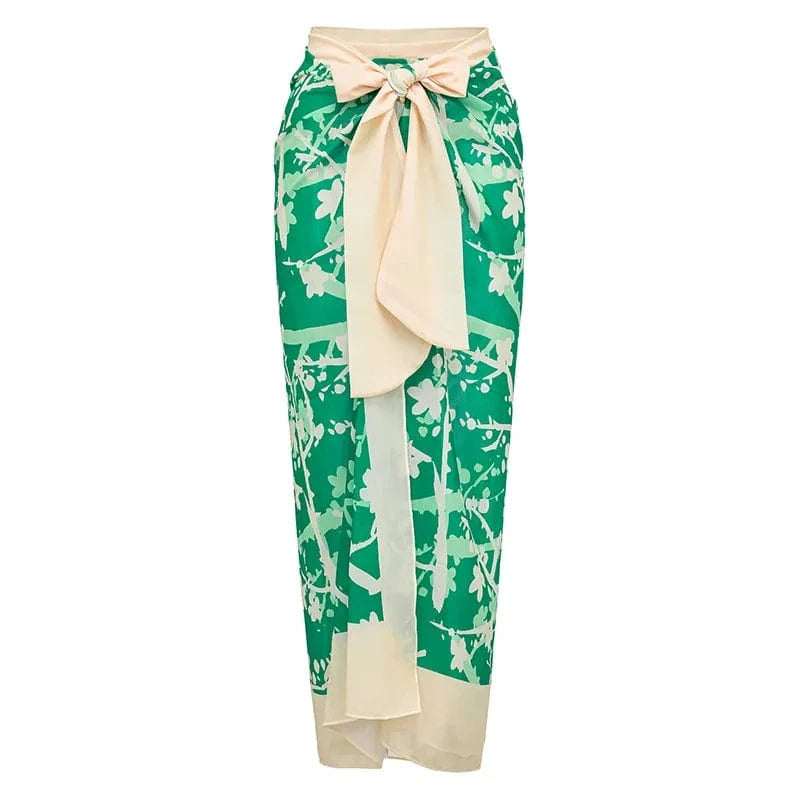 L / Wrap skirt only DAMOCHIC Three-dimensional flower Swimwear Summer Sexy Backless Bikini Adjustable thin shoulder strap Bathing Suit 2023