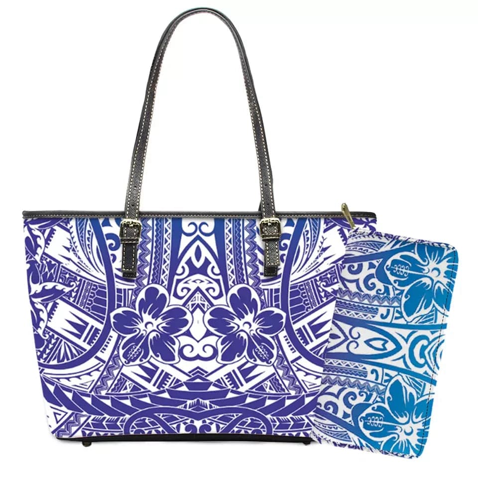L / YSFF0226 Pink Bags Women Handbags Ladies Custom On Demand Samoan Tribal Print Leather Tote Bag Shoulder Bags Women Handbags Ladies 2024