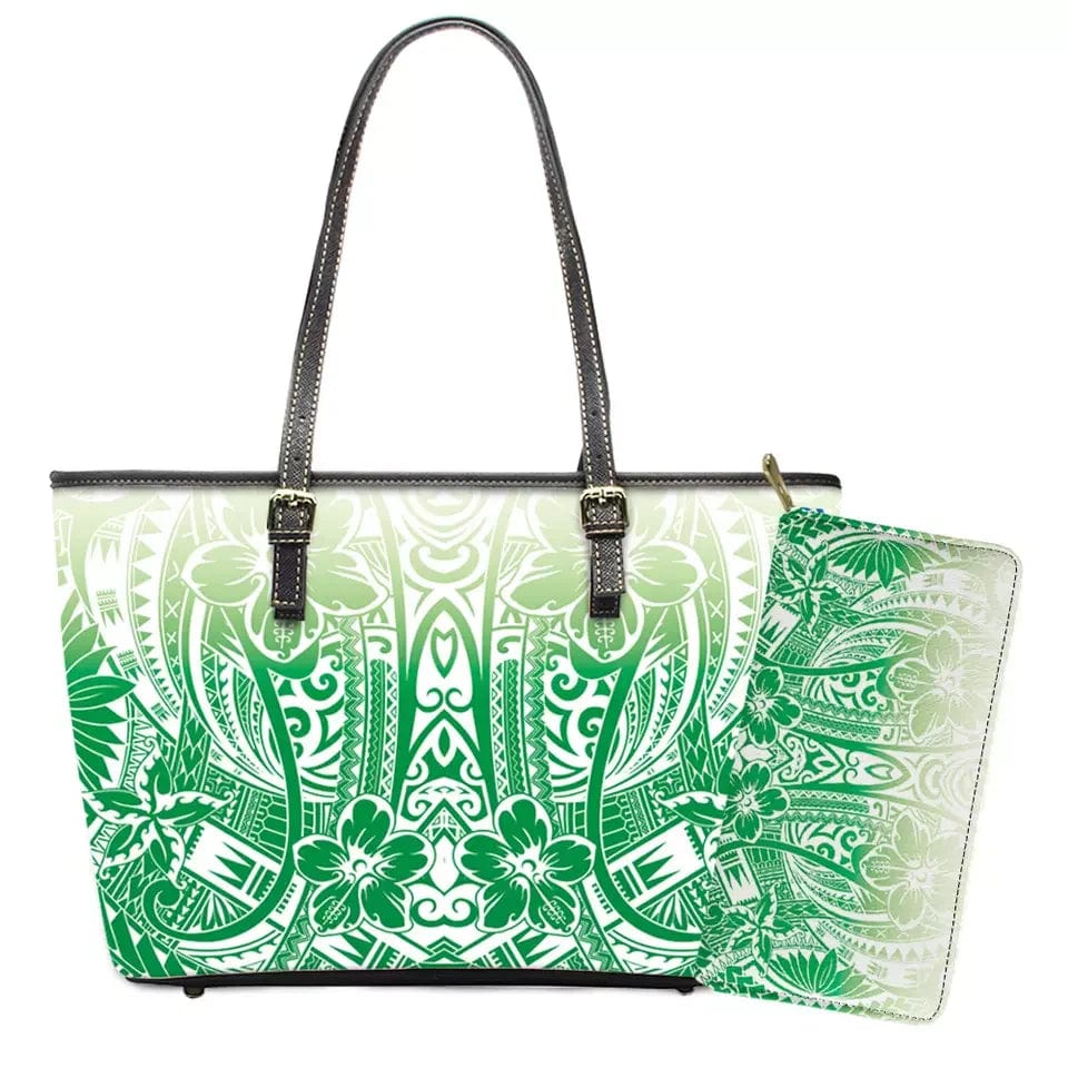 L / YSFF0227 Pink Bags Women Handbags Ladies Custom On Demand Samoan Tribal Print Leather Tote Bag Shoulder Bags Women Handbags Ladies 2024