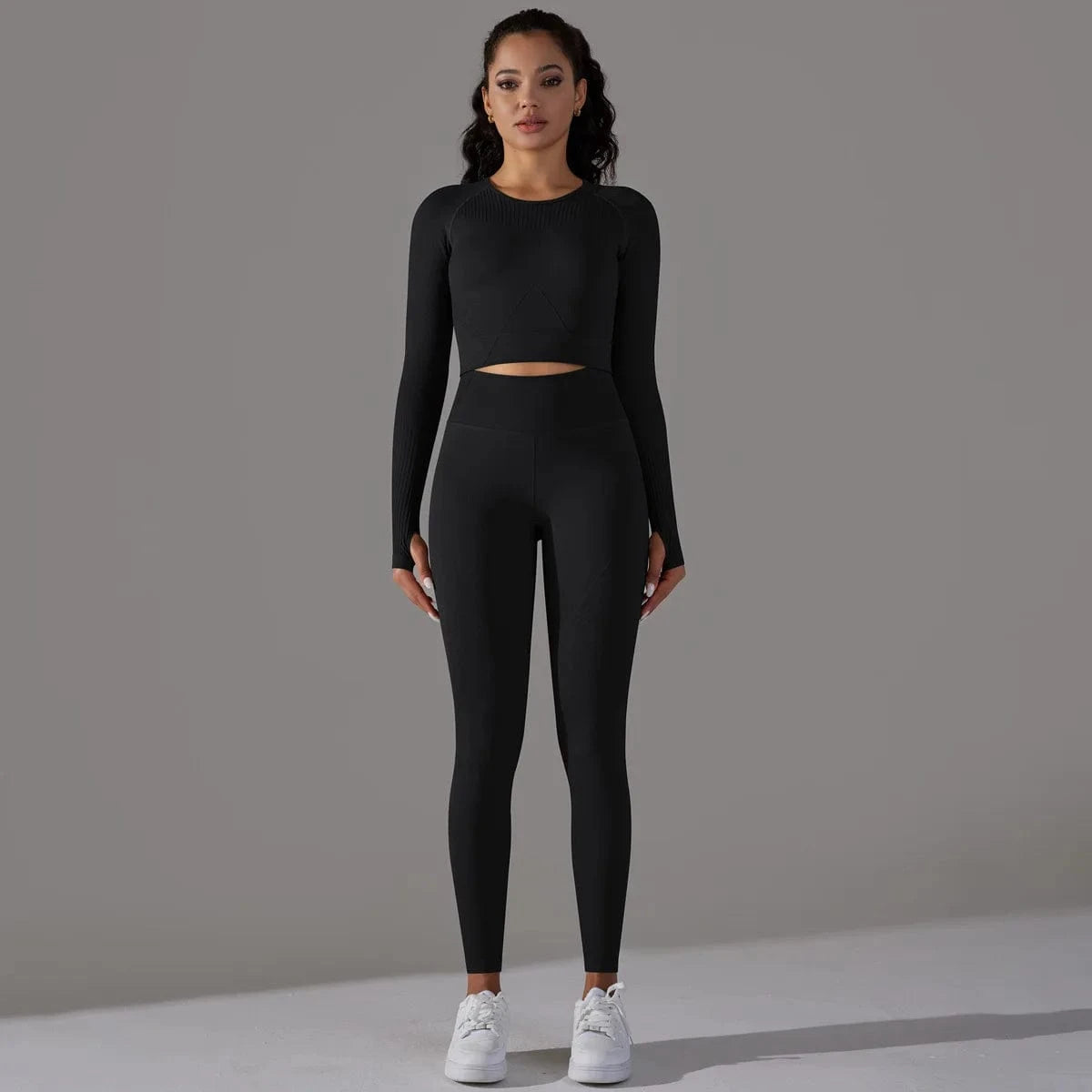 L / YSKF6623Y17 BESTWAYCLOX 2024 Wholesale New Seamless Yoga Suits Long sleeve Women Gym Fitness Sets Yoga Sets Outfit Sport wear ready to ship