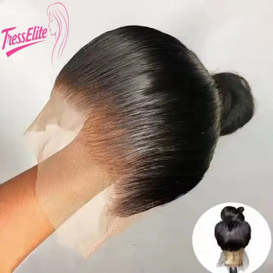 Lace Closure Hair Extensions + 360 Lace Front + Virgin Remy Brazilian Natural Color Straight Look - SN Wigs & More