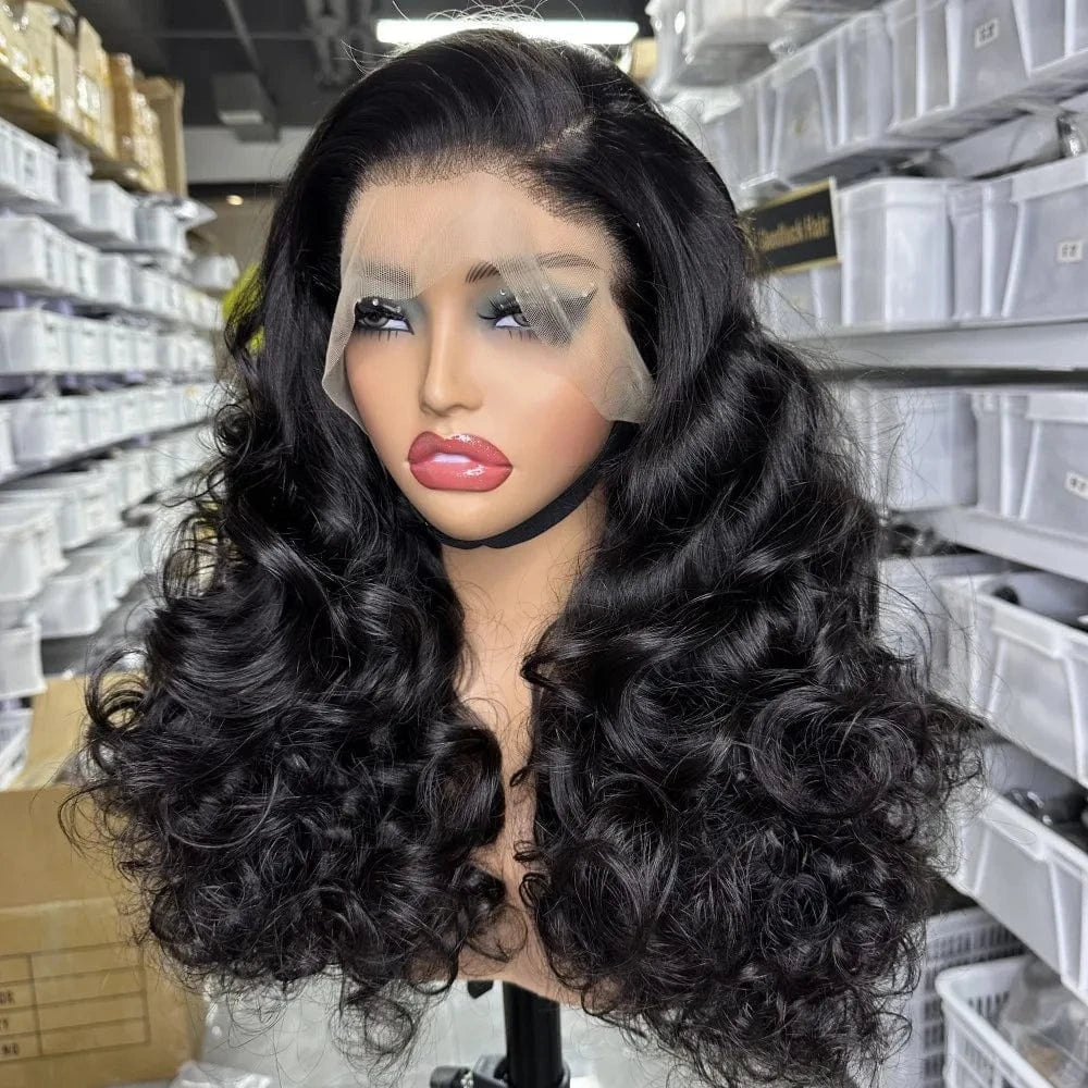 Lace Front Curly Bob Wigs Raw Vietnamese Virgin Human Hair Brown Ombre Highlight Bob Loose Wave Glueless Minimalist HD Lace Wig