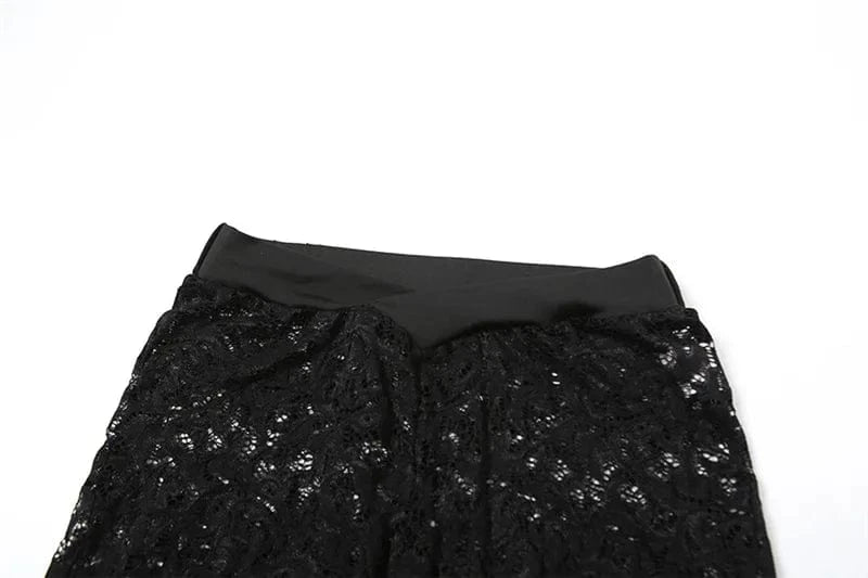 Lace See Through 2 Piece Set Women 2024 Autumn Sexy Hollow Jacquard Backless Bodysuit Leggings Party Clubwear Skinny Outfits