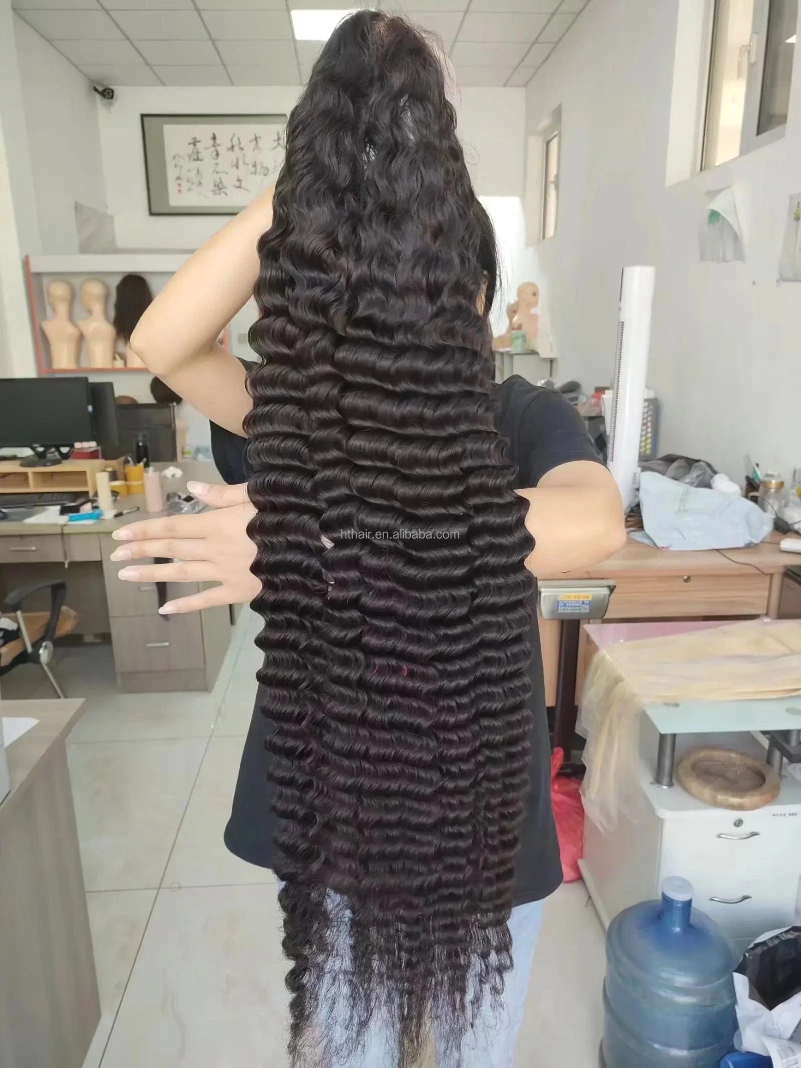 Lace Wig Women,lace Front Deep Wave Wig Brazilian Hair Transparent 13x6 Hd for Black Wholesale 40 Inch Long Swiss Lace 40inch