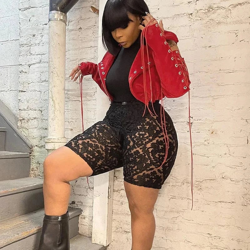 Ladies Fall Jackets 2022 Women Eyelet Strap Coats Winter Streetwear Jacket Solid Lace up Jacket with Cotton