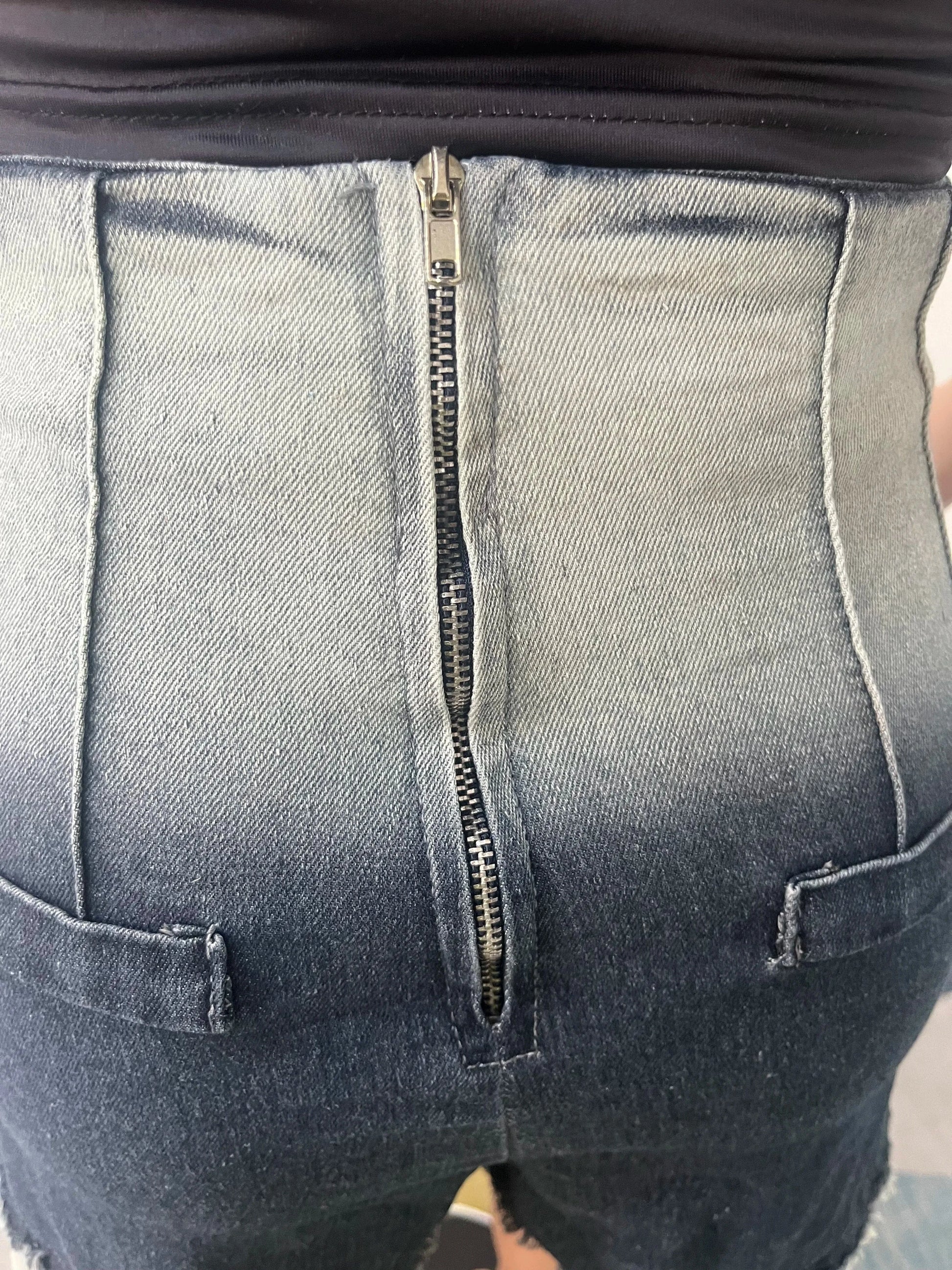Ladies Jean Shorts for Summer High Waist Gradient Denim Hot Pants Women Tight Jeans Short Skin Tight Jean Shorts