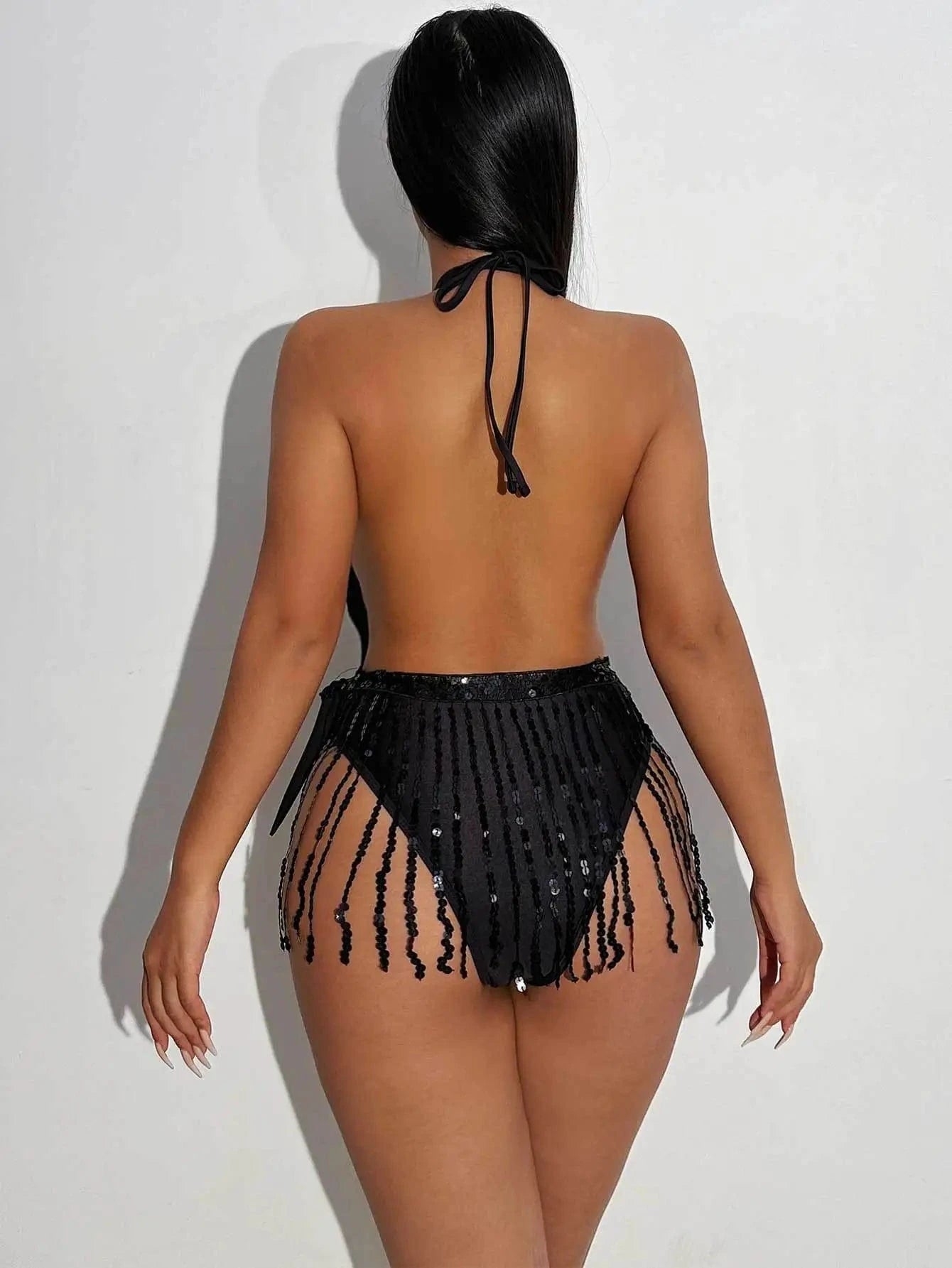 Ladies sexy mature beachwear high waist fashion show swimsuits for women 2024