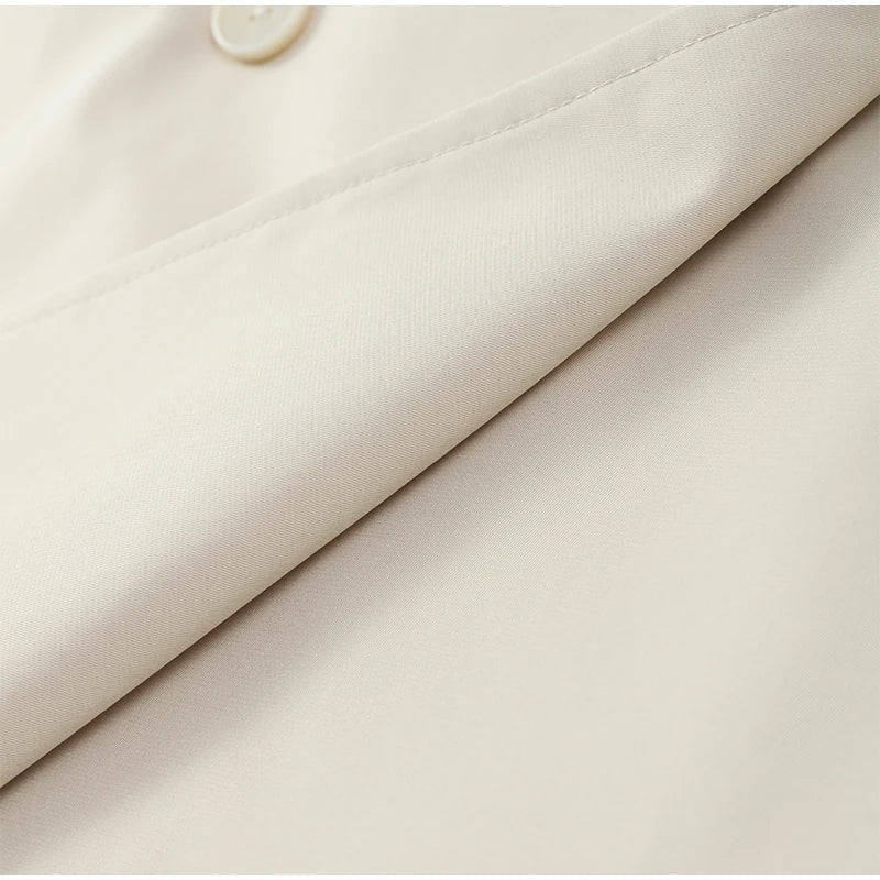 Lapel Lace Up Jacket With Long Sleeves Autumn Daily Commute Style - SN Wigs & More