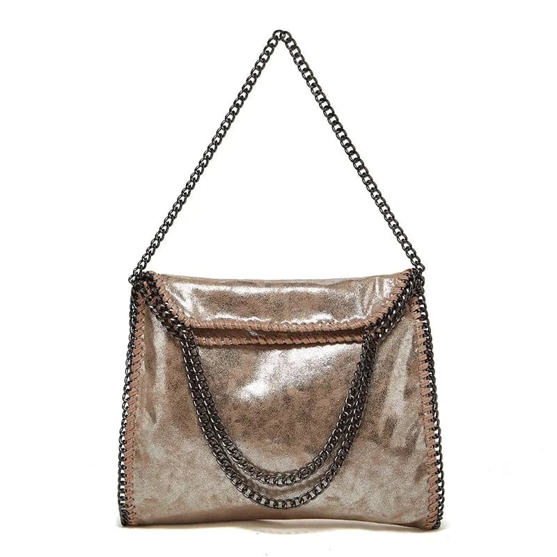 Large Capacity Retro Crossbody Bucket Tote Bag Women New Style Solid Color Zipper Closure Polyester Lining Vintage Logo Pattern