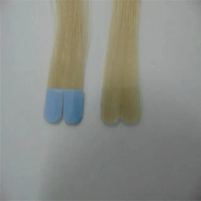 Large Stock 100% European remy Double Drawn Hair Tape Hair Extension Adhesive Tape In Human Hair Extension