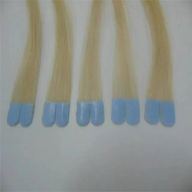 Large Stock 100% European remy Double Drawn Hair Tape Hair Extension Adhesive Tape In Human Hair Extension