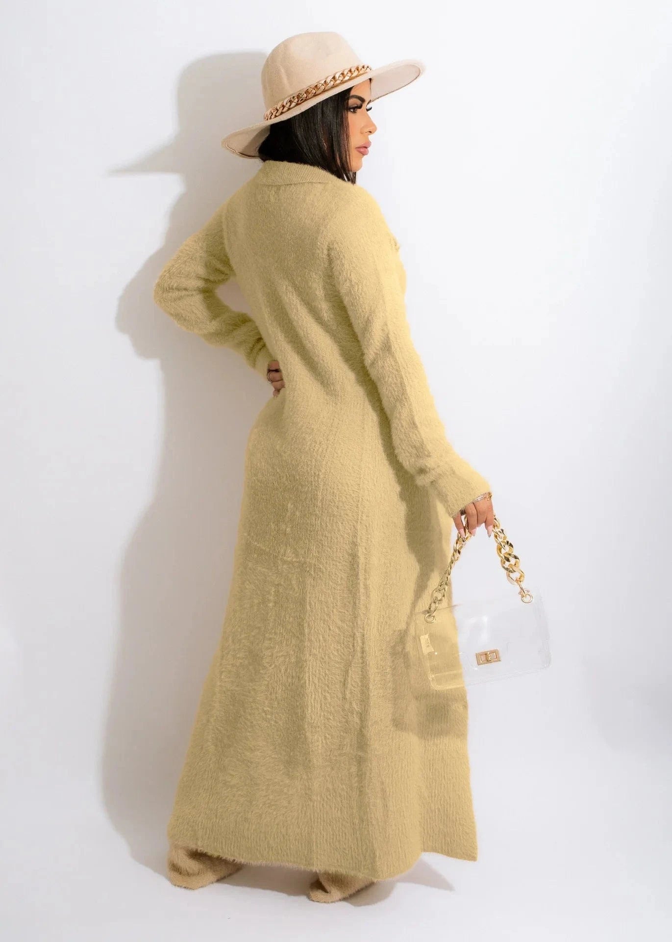 Latest Coat Pant Designs Woman Long Fur Coat Fur Jacket Two Piece Pants Set Winter 2 Piece Matching Ladies Coat Pant Suits