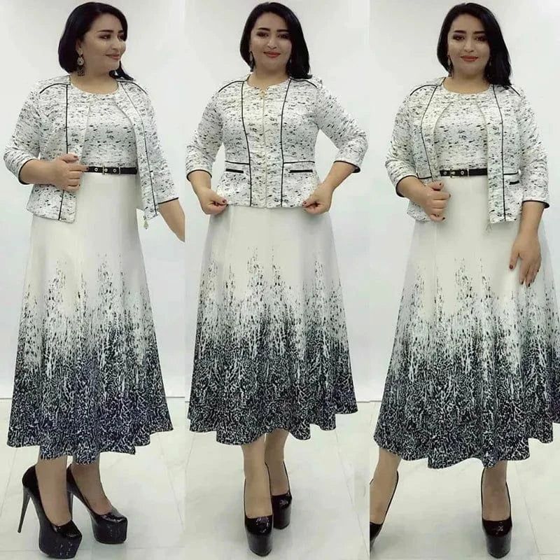 Latest design hot sale two-piece set african tops and skirt sets for women