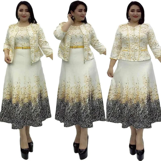 Latest design hot sale two-piece set african tops and skirt sets for women