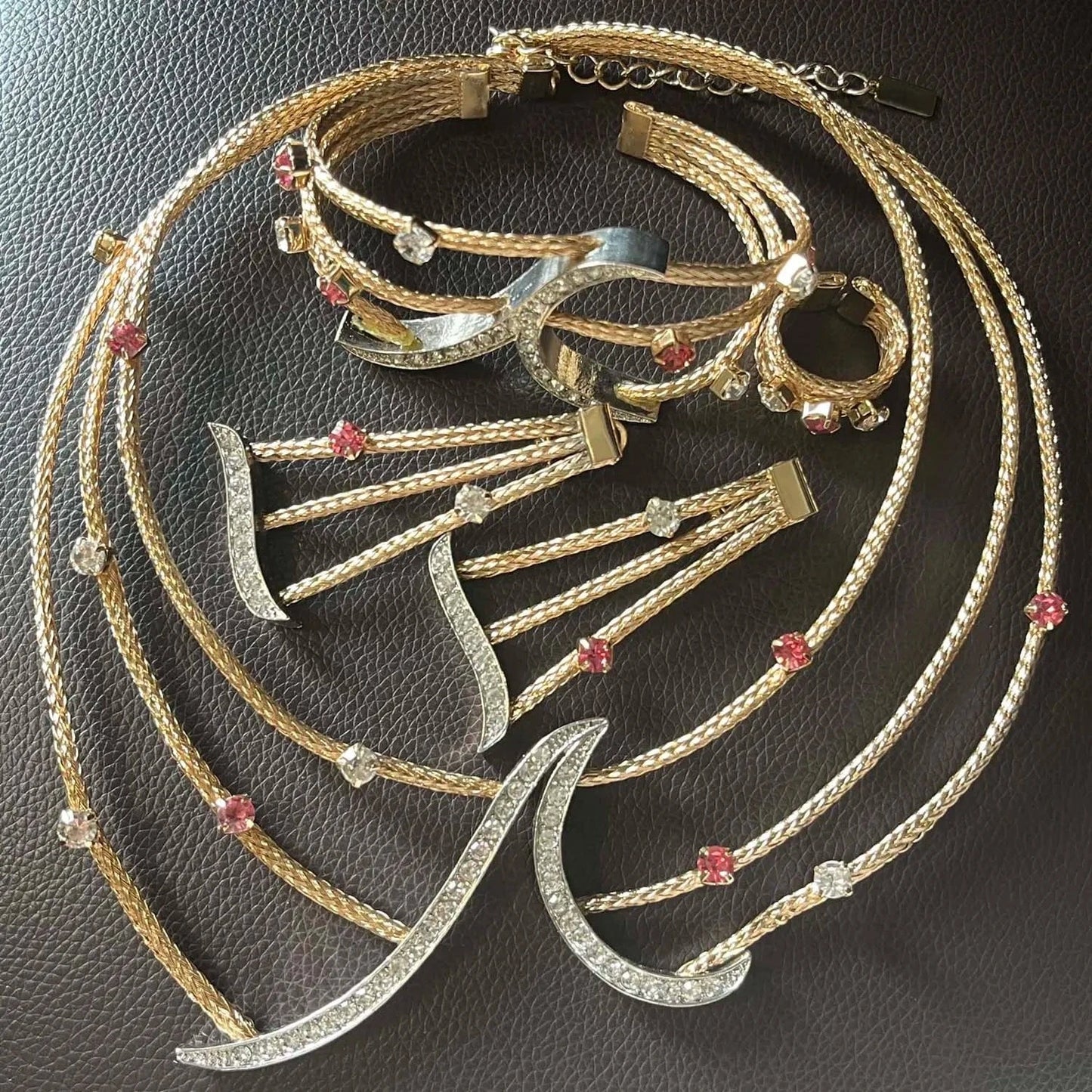 Latest Hot Sale Popular Wedding Party Gift Birthday Brasil Dubai Jewels Gold Plated necklace bracelet earrings ring jewelry