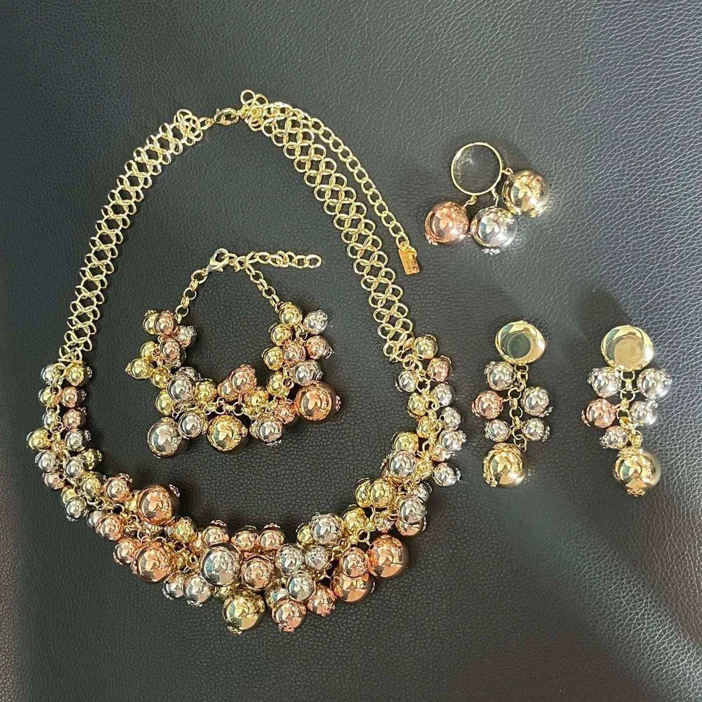 Latest Hot Sale Popular Wedding Party Gift Birthday Brasil Dubai Jewels Gold Plated necklace bracelet earrings ring jewelry