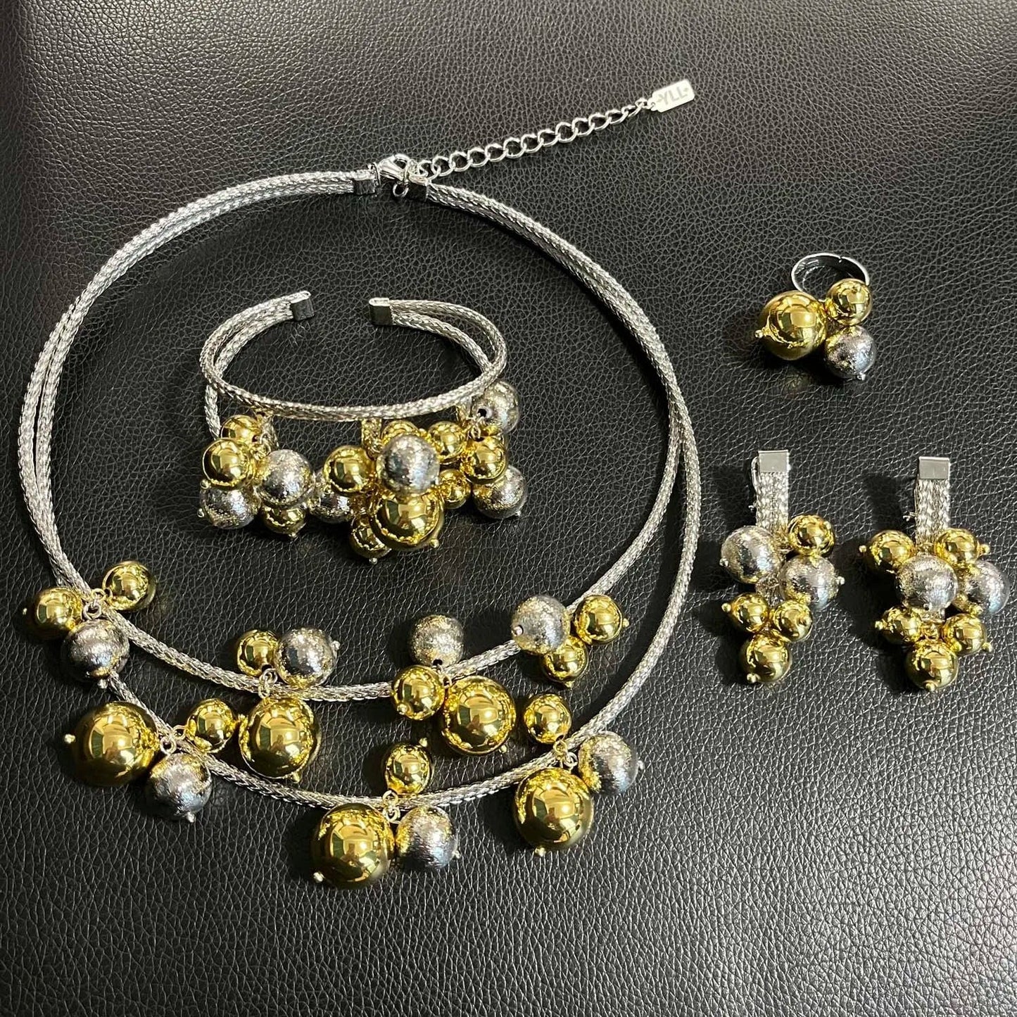 Latest Hot Sale Popular Wedding Party Gift Birthday Brasil Dubai Jewels Gold Plated necklace bracelet earrings ring jewelry
