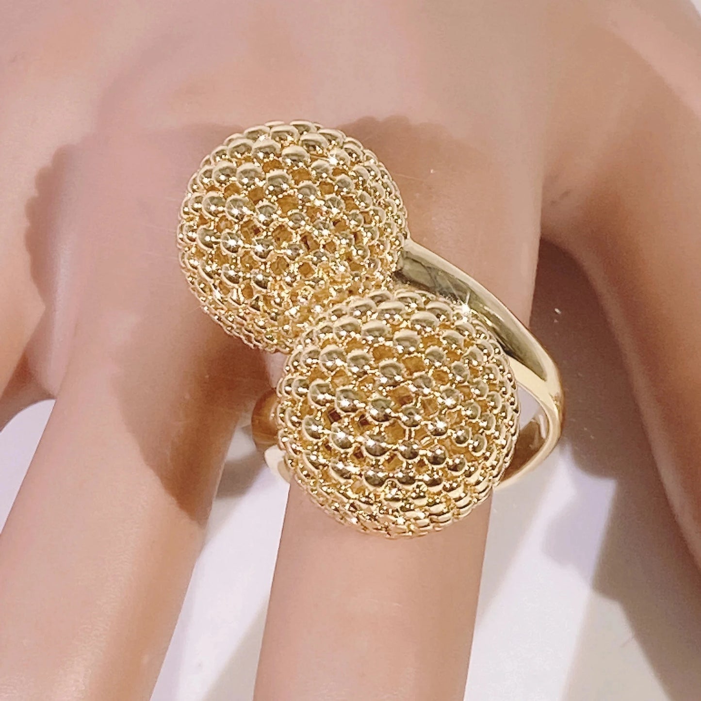 Latest New Gold Plated Ring / 10 / 1 New Arrivals Fashion Popular Hot sale Gold Plated Copper Alloy Ring Latest Wedding Party Gift Birthday Wholesale Factory Jewelry