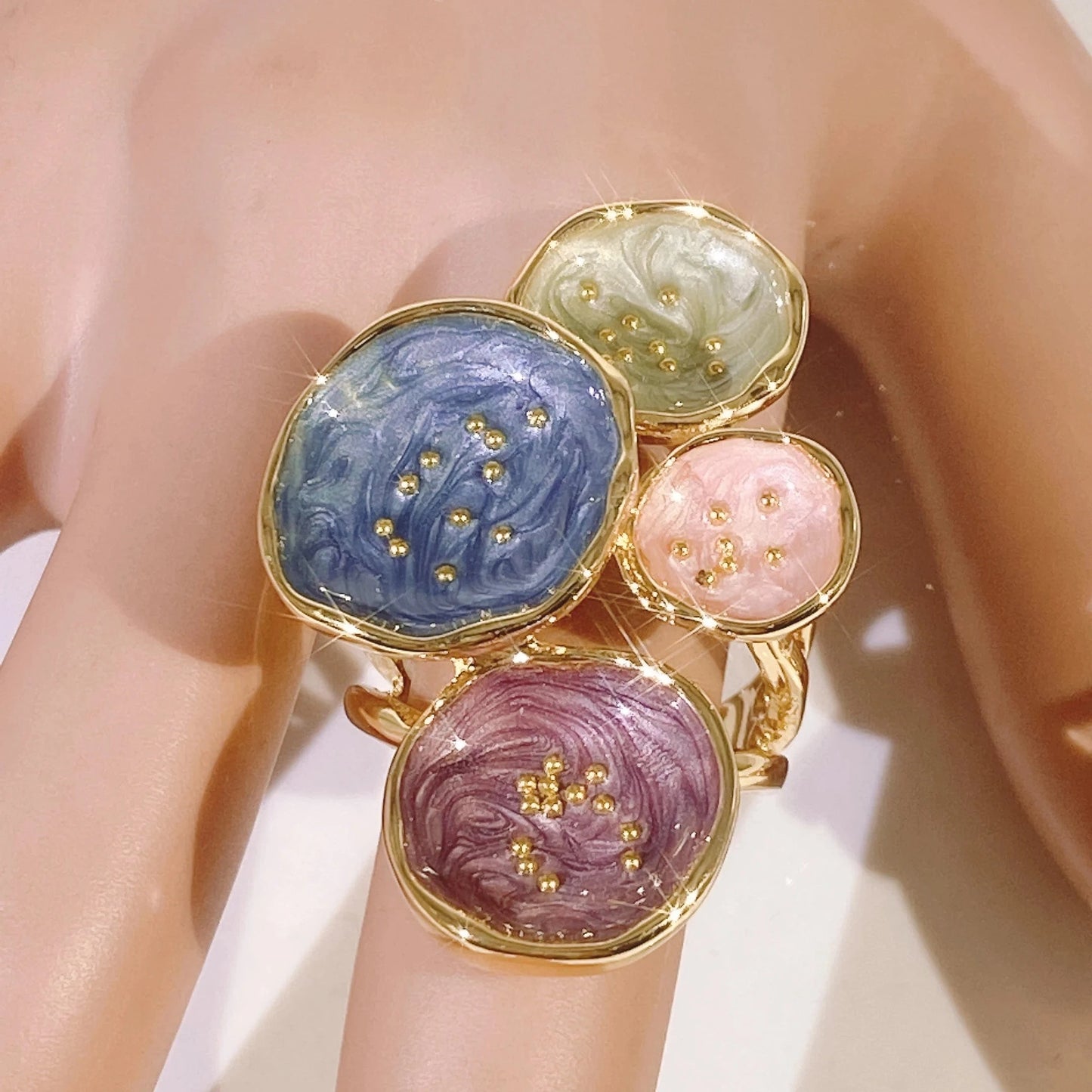 Latest New Gold Plated Ring / 9 / 4 New Arrivals Fashion Popular Hot sale Gold Plated Copper Alloy Ring Latest Wedding Party Gift Birthday Wholesale Factory Jewelry