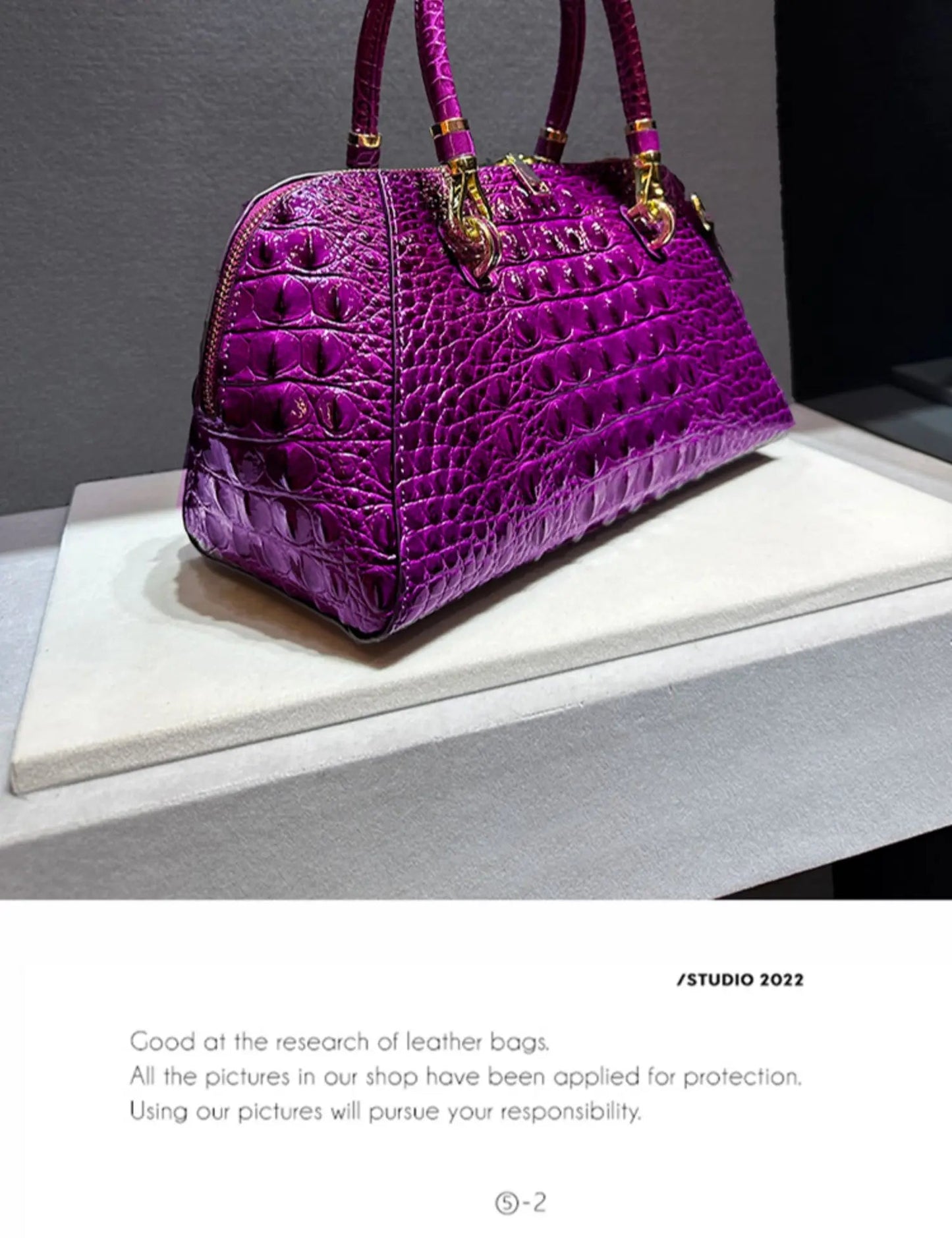 Leather Crocodile Pattern Handbag New Fashion Shoulder Large Capacity Crocodile Pillow Bags for Women Bolso Marca Lujo - SN Wigs & More