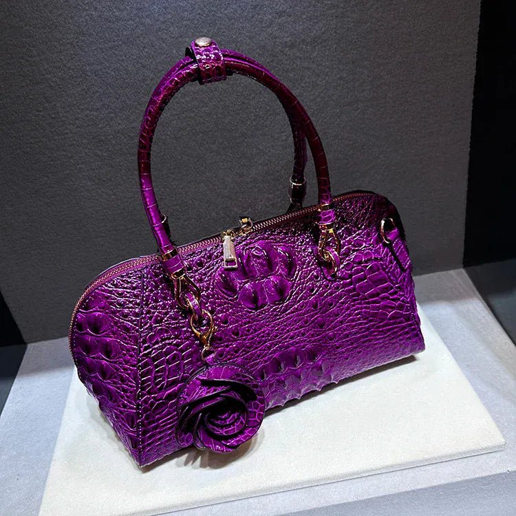 Leather Crocodile Pattern Handbag New Fashion Shoulder Large Capacity Crocodile Pillow Bags for Women Bolso Marca Lujo - SN Wigs & More