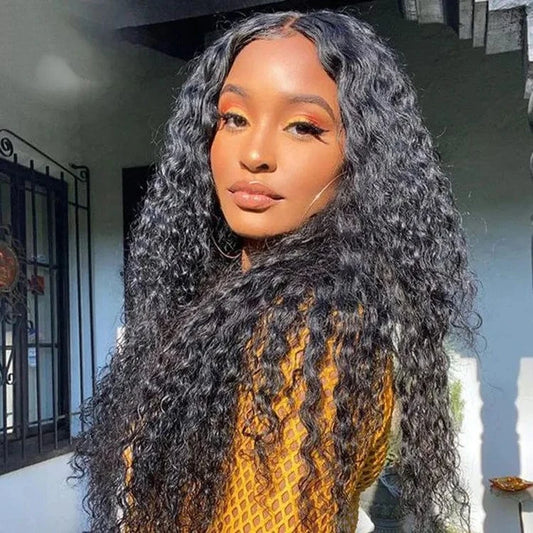 Lenaqueen Burmese Curly Hair Wig 4X4 13X4 Density 180% Wigs Human Hair Lace Front Brazilian Long Length Natural wig human hair