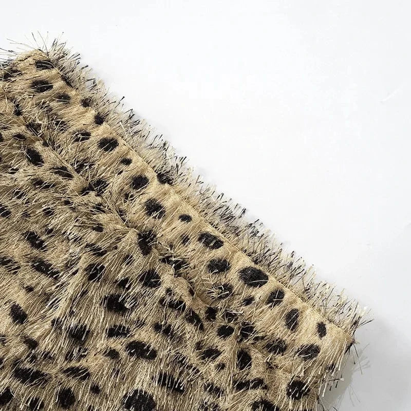 Leopard Fall Hairy Pencil Women Trousers Skinny Wild Casual Stretch Jogger Sweatpants Streetwear Vintage Bottoms Pants Women