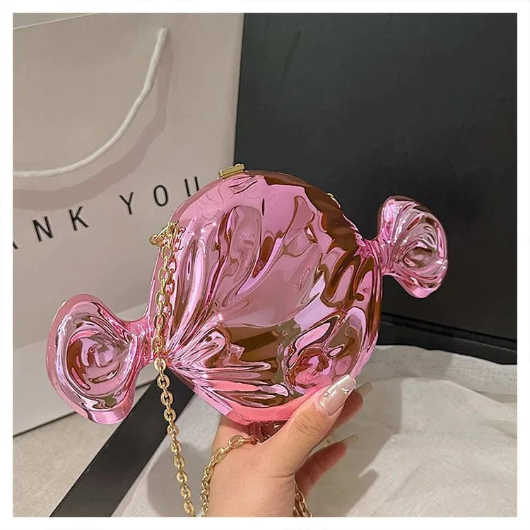 light pink Ready to ship 2024 fashion boutique candy shape cute women's shoulder bags handbags