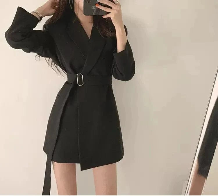 Liu Ming Autumn 2024 New Fashion Korean Style Casual Loose Women Office Lady Elegant Blazers Jacket Coats