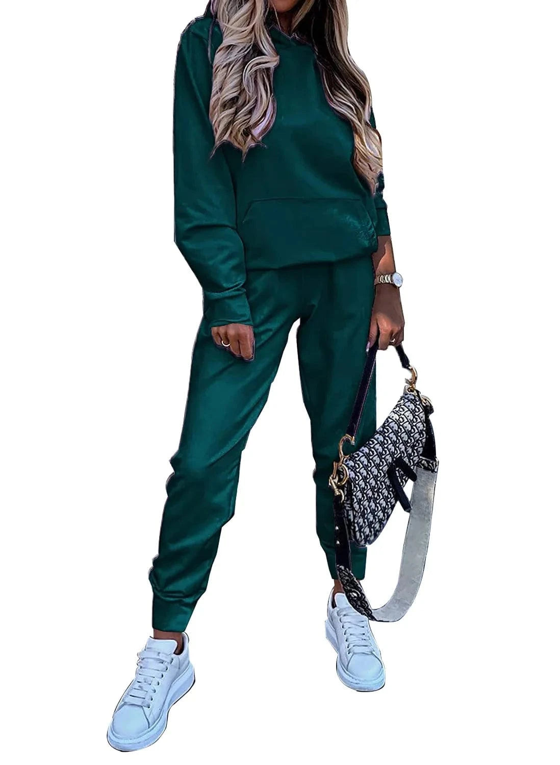 Liu Ming Autumn Winter Custom Logo 2024 Trends Women Pullover Two Piece Tracksuit Sweatshirts Casual Long Pants Set