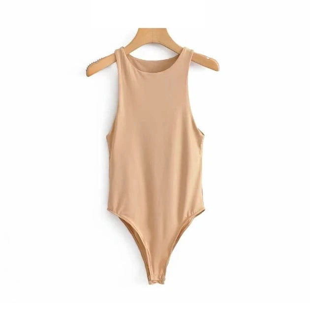 Liu Ming Custom Logo Printed 2024 Hot Products Women Casual Sexy Slim Bodysuit Solid Brand Suit Clothes Romper Jumpsuit