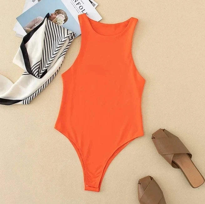 Liu Ming Custom Logo Printed 2024 Hot Products Women Casual Sexy Slim Bodysuit Solid Brand Suit Clothes Romper Jumpsuit