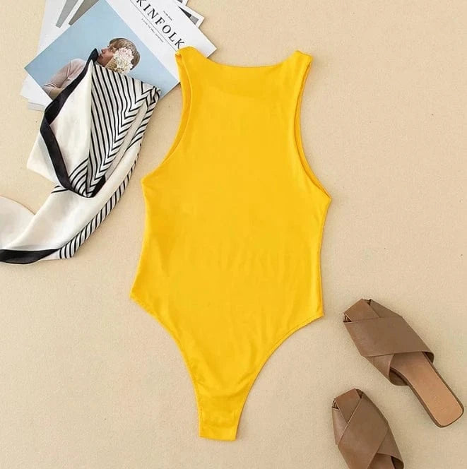 Liu Ming Custom Logo Printed 2024 Hot Products Women Casual Sexy Slim Bodysuit Solid Brand Suit Clothes Romper Jumpsuit