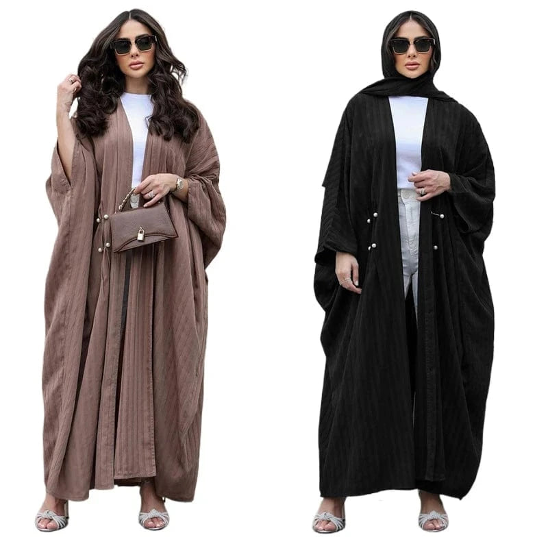 Liu Ming New Arrival 2024 Abaya Fashion Muslim Loose Cardigan Turkey Islamic Casual Clothes Women Robe