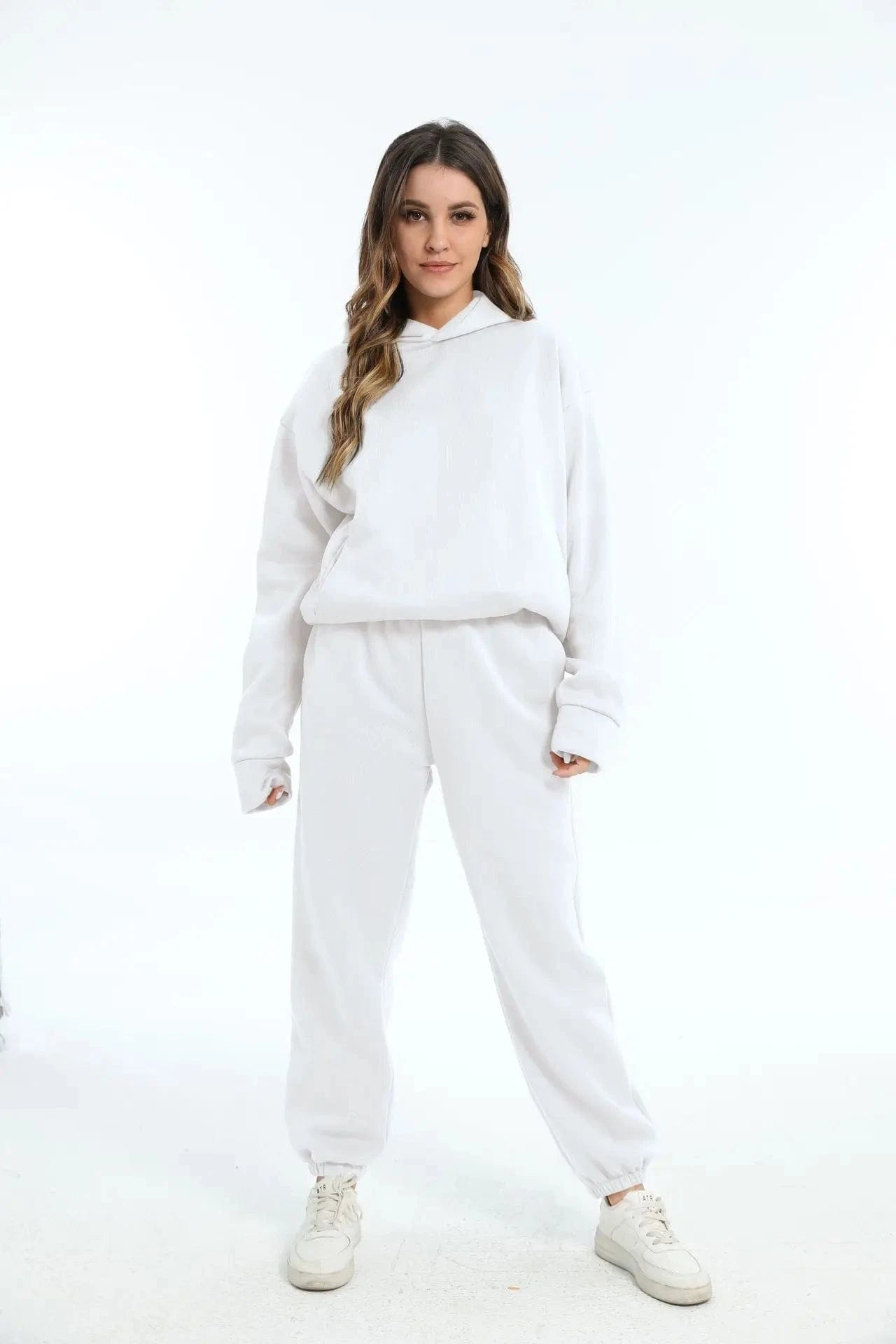Liu Ming Trending Products Autumn Winter Women Casual Hoodies Sports Sweatshirts Pullover Sweatpants 2 Pieces Set