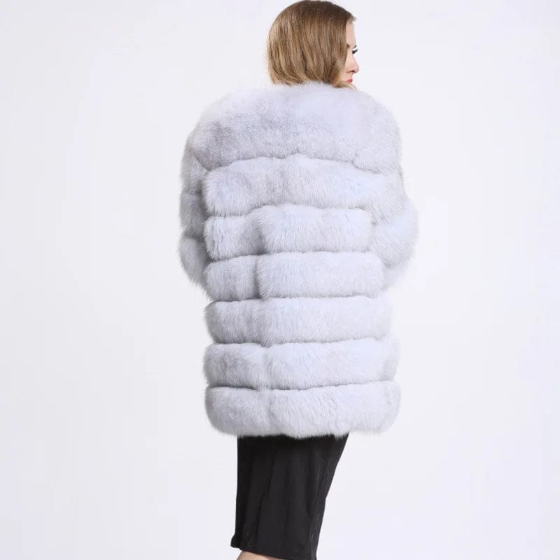 Liu Ming Winter New Arrivals Women Warm Casual Faux Fur Cotton Padded Jacket Long Thick Coats