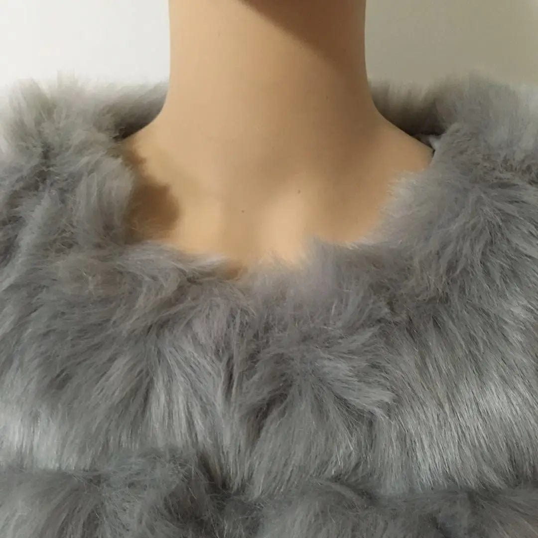 Liu Ming Winter New Arrivals Women Warm Casual Faux Fur Cotton Padded Jacket Long Thick Coats