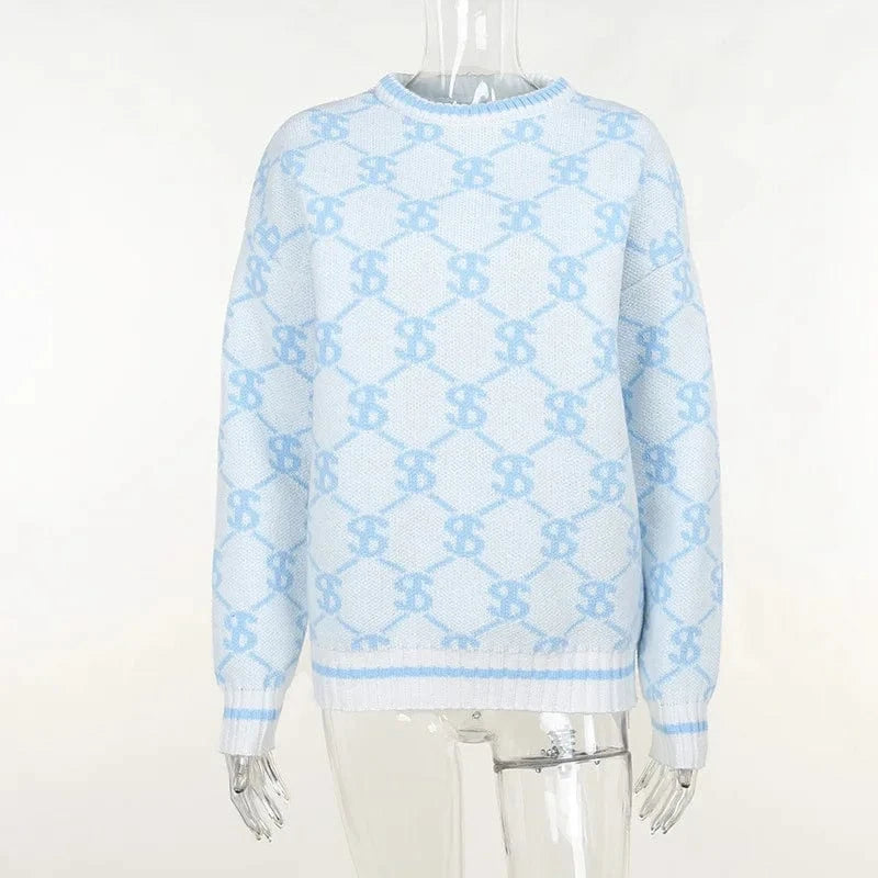 Liu Ming Winter Women Fashion New Product Casual Money Dollar Printed Pullover Sweater