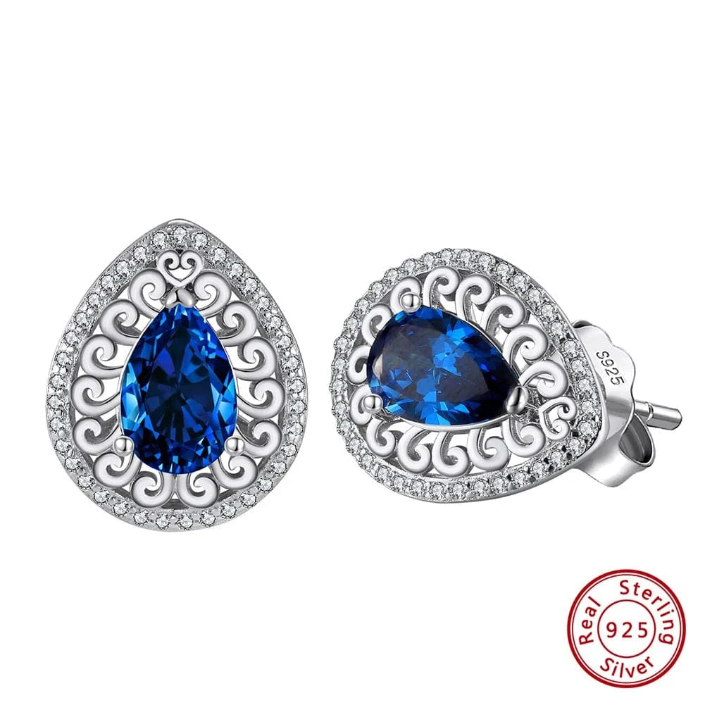 LME07-P+LMN03-P RINNTIN LM 925 Sterling Silver Earrings 8A Zirconia Studs Luxury Party Jewelry Exquisite Female Gift Classic Screw Back Studs